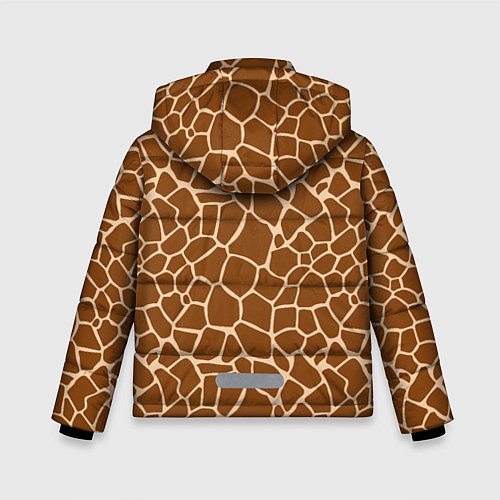 Зимняя куртка для мальчика Пятнистая шкура жирафа / 3D-Красный – фото 2