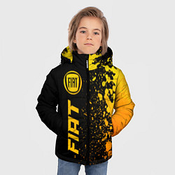 Куртка зимняя для мальчика Fiat - gold gradient: по-вертикали, цвет: 3D-черный — фото 2