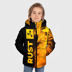 Куртка зимняя для мальчика Rust - gold gradient: по-вертикали, цвет: 3D-черный — фото 2