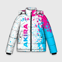 Зимняя куртка для мальчика Akira neon gradient style: по-вертикали