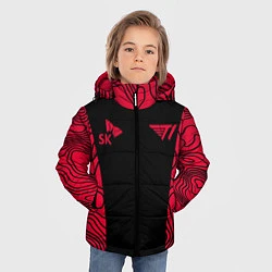 Куртка зимняя для мальчика T1 форма red, цвет: 3D-светло-серый — фото 2