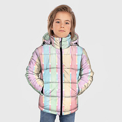 Куртка зимняя для мальчика Color lines, цвет: 3D-черный — фото 2