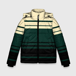 Зимняя куртка для мальчика Полосы зелёный
