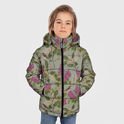 Куртка зимняя для мальчика Мухоловки и сирень, цвет: 3D-красный — фото 2