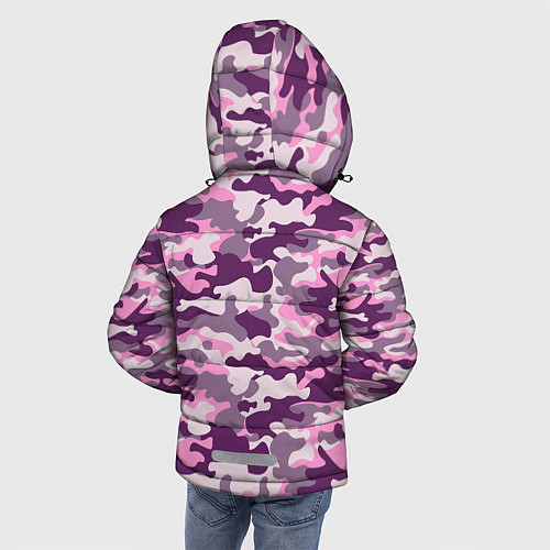 Зимняя куртка для мальчика Модный камуфляж - милитари / 3D-Светло-серый – фото 4