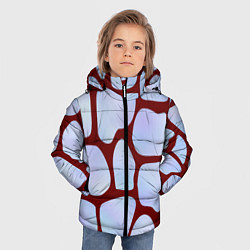 Куртка зимняя для мальчика Клеточная ткань, цвет: 3D-светло-серый — фото 2
