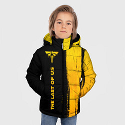 Куртка зимняя для мальчика The Last Of Us - gold gradient: по-вертикали, цвет: 3D-черный — фото 2