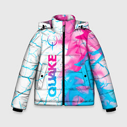 Зимняя куртка для мальчика Quake neon gradient style: по-вертикали