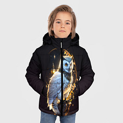 Куртка зимняя для мальчика Снежная сова, цвет: 3D-красный — фото 2