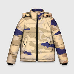 Куртка зимняя для мальчика Камуфляжный узор веенний, цвет: 3D-светло-серый