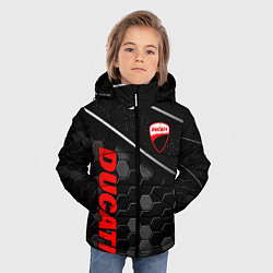 Куртка зимняя для мальчика Ducati - технологическая броня, цвет: 3D-красный — фото 2