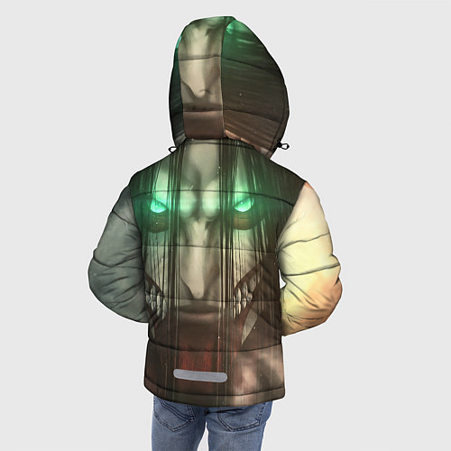 Зимняя куртка для мальчика Атака Титанов Eren Yaeger / 3D-Светло-серый – фото 4