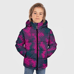 Куртка зимняя для мальчика Спортивный паттерн камуфляж, цвет: 3D-светло-серый — фото 2