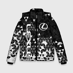 Куртка зимняя для мальчика Лексус - распад, цвет: 3D-светло-серый