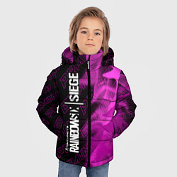 Куртка зимняя для мальчика Rainbow Six pro gaming: по-вертикали, цвет: 3D-черный — фото 2