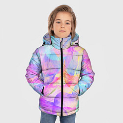 Куртка зимняя для мальчика Магическая абстракция узор, цвет: 3D-светло-серый — фото 2