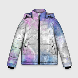Куртка зимняя для мальчика Текстура - Marine fantasy, цвет: 3D-светло-серый