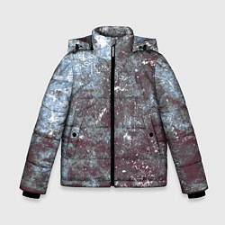 Куртка зимняя для мальчика Текстура - Bluish rupture, цвет: 3D-светло-серый