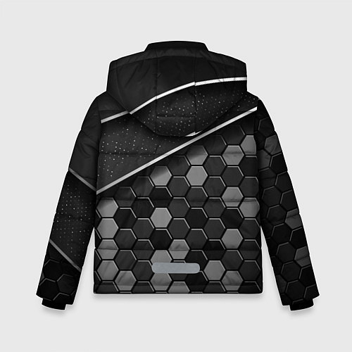 Зимняя куртка для мальчика Infiniti - черный металл / 3D-Красный – фото 2