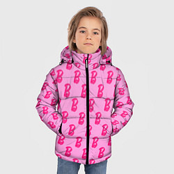 Куртка зимняя для мальчика Барби Фильм Текстура, цвет: 3D-светло-серый — фото 2