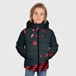 Куртка зимняя для мальчика Настольная игра шашки, цвет: 3D-светло-серый — фото 2