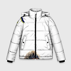 Куртка зимняя для мальчика Im Kenough, цвет: 3D-светло-серый