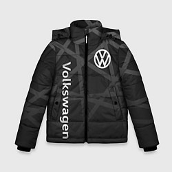 Куртка зимняя для мальчика Volkswagen - classic black, цвет: 3D-светло-серый