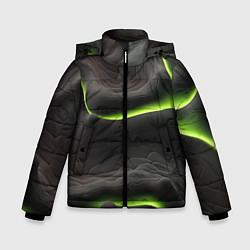 Зимняя куртка для мальчика Green black texture