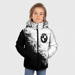 Куртка зимняя для мальчика BMW - black and white, цвет: 3D-черный — фото 2