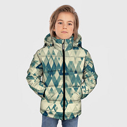 Куртка зимняя для мальчика Абстракция светло-зеленый, цвет: 3D-черный — фото 2
