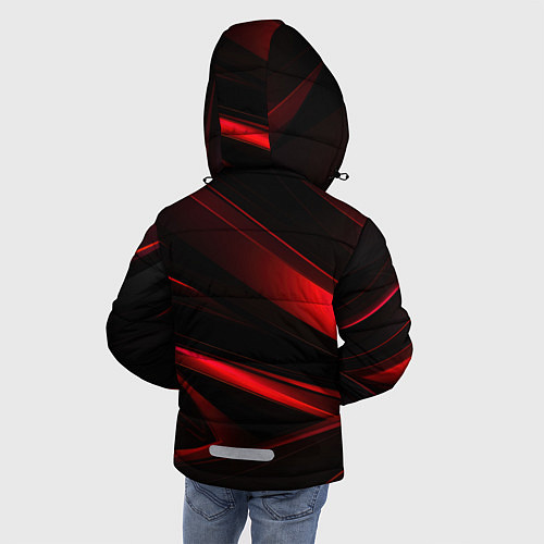 Зимняя куртка для мальчика Black and red / 3D-Светло-серый – фото 4