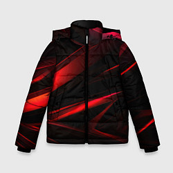 Куртка зимняя для мальчика Black and red, цвет: 3D-светло-серый