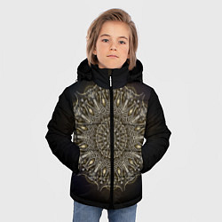 Куртка зимняя для мальчика Костяная мандала, цвет: 3D-красный — фото 2