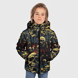 Куртка зимняя для мальчика Крик ужаса, цвет: 3D-красный — фото 2