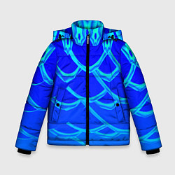 Куртка зимняя для мальчика В холодных тонах, цвет: 3D-черный