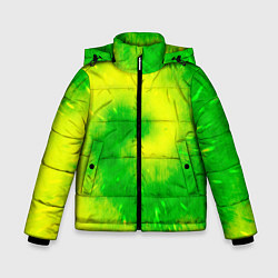 Куртка зимняя для мальчика Тай-дай Солнечный луч, цвет: 3D-черный