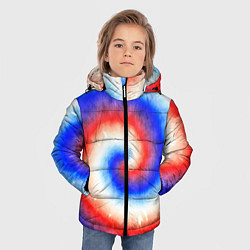 Куртка зимняя для мальчика Тай-дай Российский флаг, цвет: 3D-светло-серый — фото 2