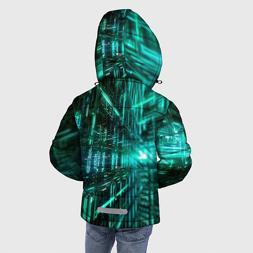 Зимняя куртка для мальчика Цифровой паттерн / 3D-Светло-серый – фото 4