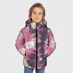 Куртка зимняя для мальчика Tie-Dye дизайн, цвет: 3D-красный — фото 2