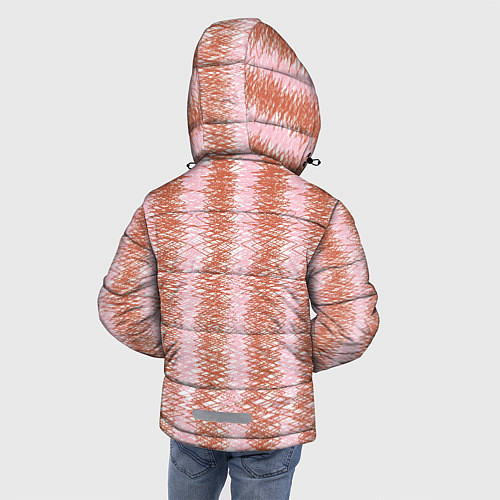 Зимняя куртка для мальчика Произвольная абстракция каракули / 3D-Светло-серый – фото 4