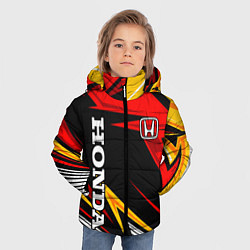 Куртка зимняя для мальчика Honda - красный и оранжевый, цвет: 3D-красный — фото 2