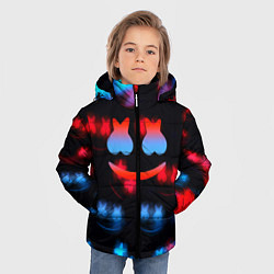 Куртка зимняя для мальчика Marshmello skibidi dob dob, цвет: 3D-черный — фото 2