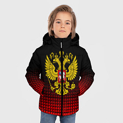 Куртка зимняя для мальчика Русский мир, цвет: 3D-красный — фото 2