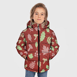 Куртка зимняя для мальчика Осень - бордовый 3, цвет: 3D-красный — фото 2