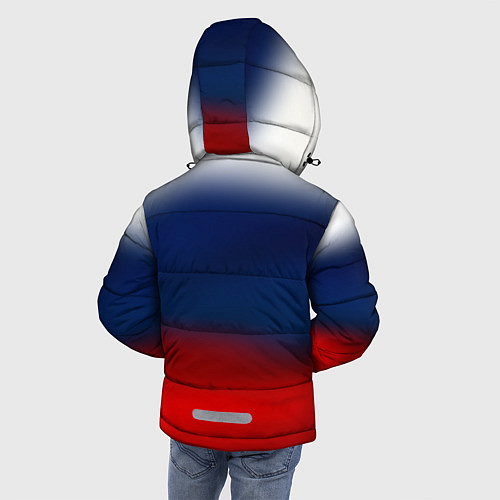 Зимняя куртка для мальчика Символика России герб / 3D-Светло-серый – фото 4