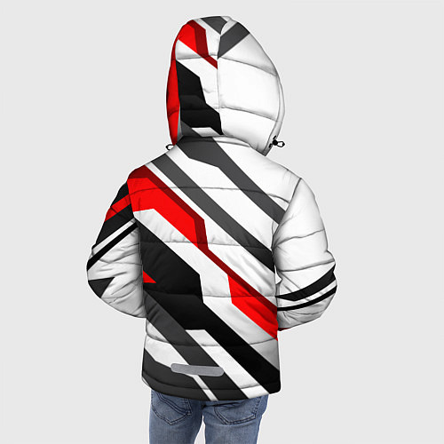 Зимняя куртка для мальчика Mass effect - white uniform n7 / 3D-Светло-серый – фото 4