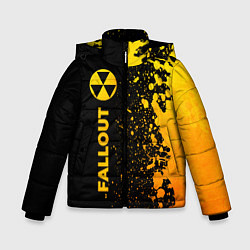 Зимняя куртка для мальчика Fallout - gold gradient: по-вертикали
