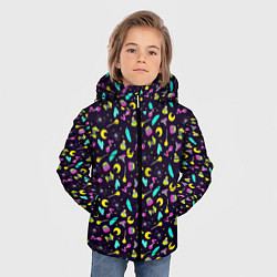 Куртка зимняя для мальчика Неоновая ведьмочка, цвет: 3D-черный — фото 2