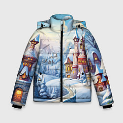 Зимняя куртка для мальчика Новогодний городок
