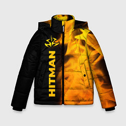 Зимняя куртка для мальчика Hitman - gold gradient по-вертикали